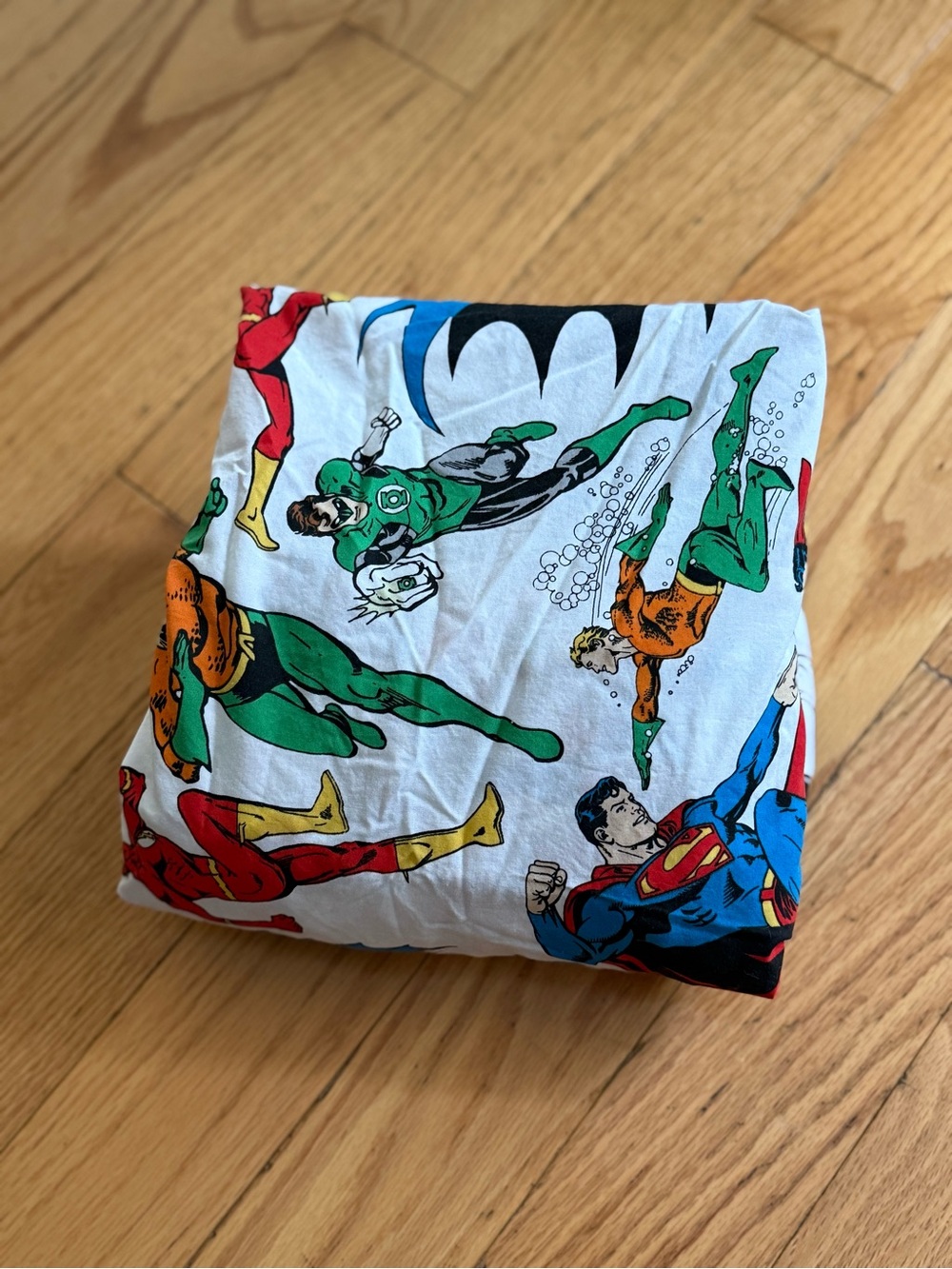 Pottery Barn Kids Justice League fitted twin sheet